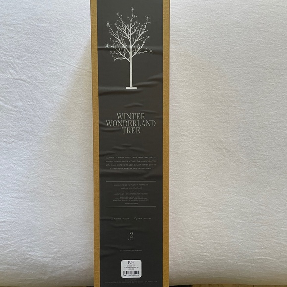 One Restoration Hardware Warm-White LED Holiday Tree 2 ft - Picture 3 of 15